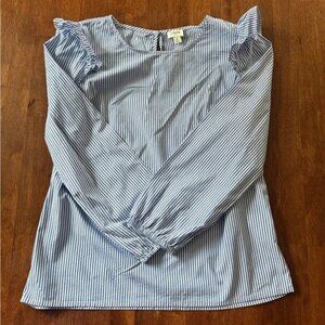 J. Crew Striped Blouse